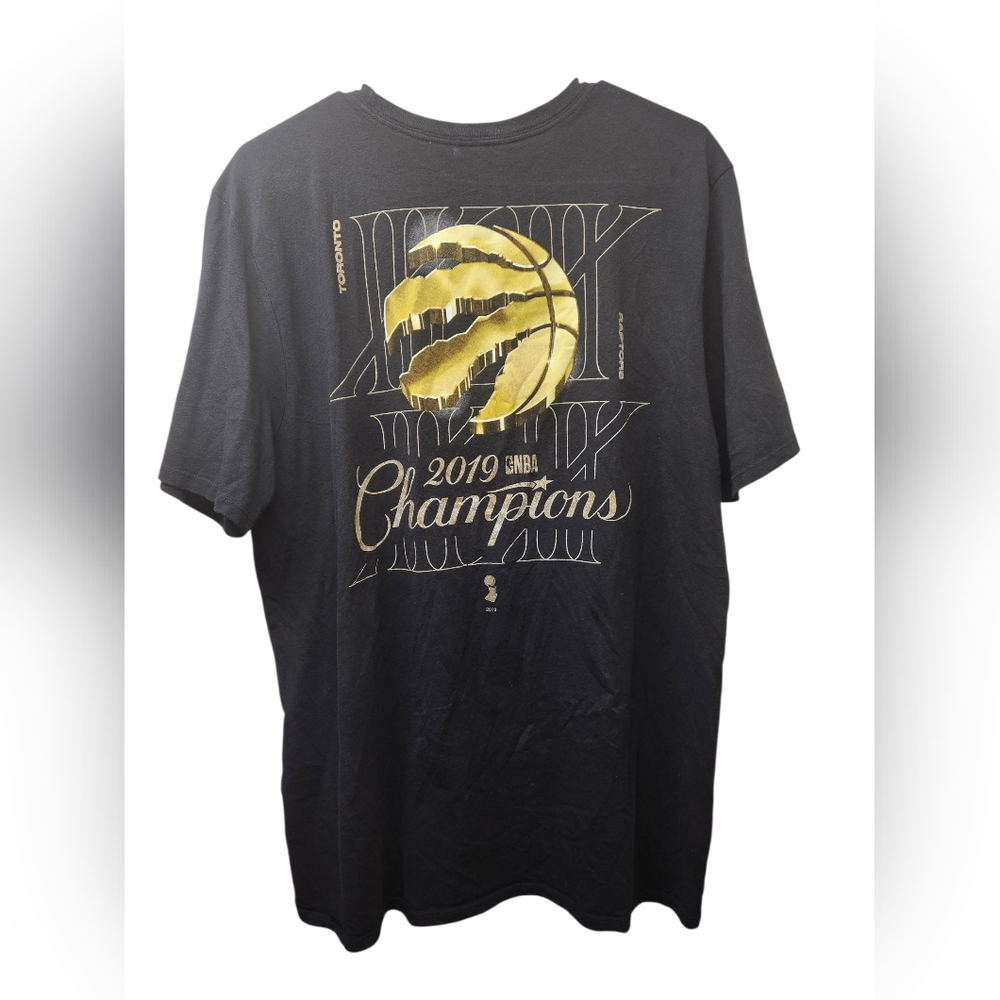 Toronto Raptors 2019 NBA champions t-shirt nike athletic 561416-00A cut black XL